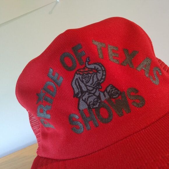 Vintage Pride Of Texas Shows Carnival Snap Back Trucker Hat - Picture 2 of 8